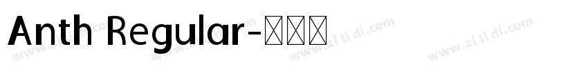 Anth Regular字体转换